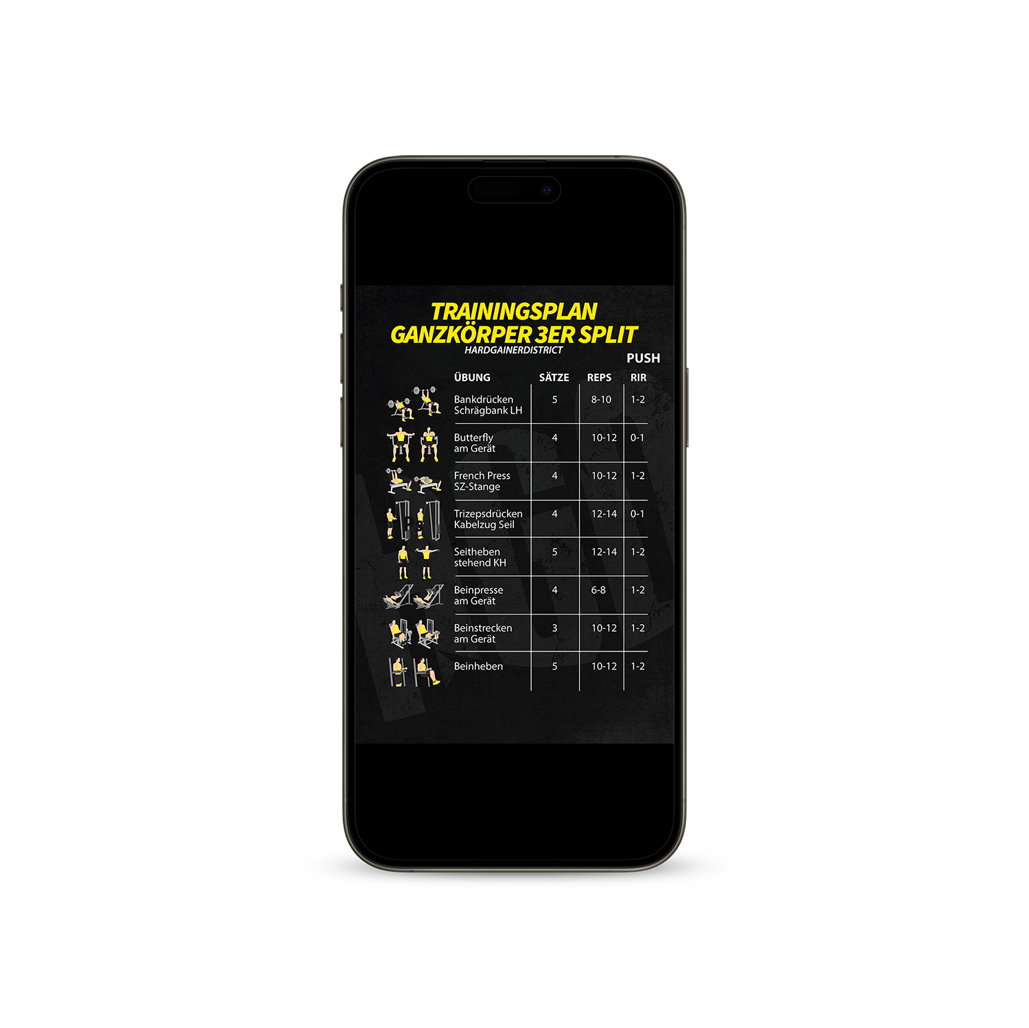 Hardgainer Trainingspläne